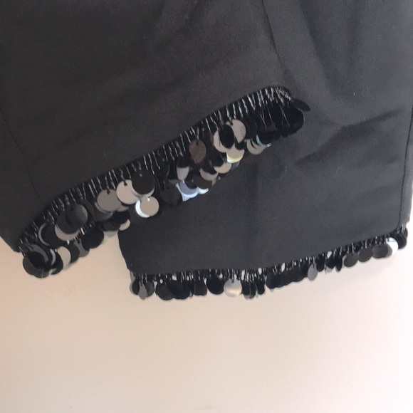 CHICO’S dangle sequin ankle pants black size 0 or Small - Picture 3 of 11